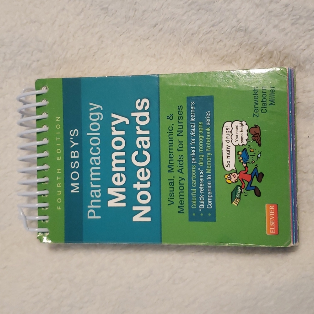 Mosby's Pharmacology Memory Note cards Nursing